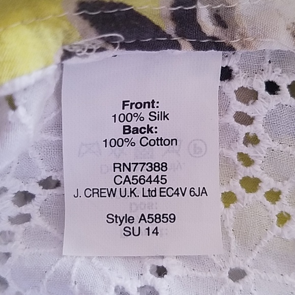 J.CREW Silk/Embroidered Top (S) - Picture 7 of 7